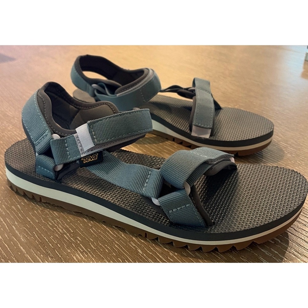Teva Universal Trail Women's 11 Blue Gray Adjustable Sport Sandals Opeb‎ Trooper